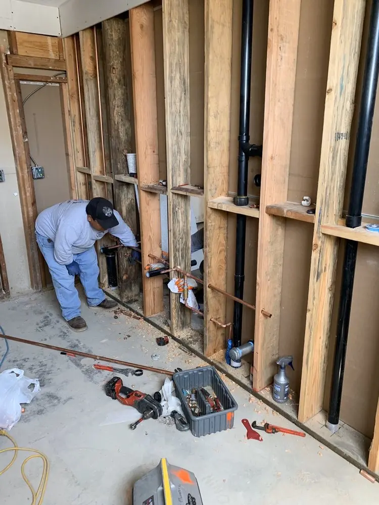 Commercial rough-in plumbing for Water Heater Replacement in State Fair-Nolan